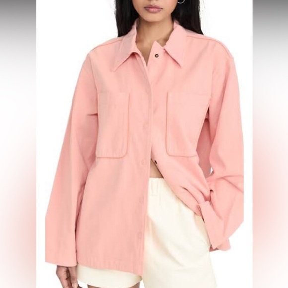 The Upside Jackets & Blazers - The Upside Light Pink Utility Jacket
